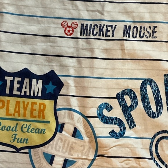 Disney Mickey Mouse Duvet Cover Kids Comforter Bedding Sports Camp Blue Red Twin - Picture 6 of 9